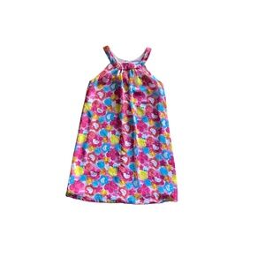 Hello Kitty by Sanrio Girl's Sleeveless Dress w/Flowers-Fully Lined-Size L